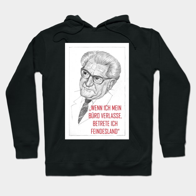 Fritz Bauer quote II Hoodie by LeahHa